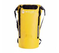 MERIGLARE Waterproof Rucksack Backpack Dry Duffel With Closure And Reflective Strips PVC Mesh For Outdoor Travel Beach Suitable for swim practice locker room, Array, Yellow, 40L