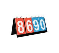 MERIGLARE Waterproof Scoreboard Flip Scoreboard Score Counter Scorekeeper Tabletop PVC Core Folding Triangle Easy Carry Suitable for School tournaments Team practices Coaching, 36 X 15 CM