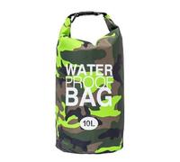 MERIGLARE Waterproof Shoulder Pack Dry Bag Roll with Buckle Closure Outdoor Carrier Polyester PVC Material Suitable for Kayaking, Array, Green Camouflage, 10L Single Shoulder Strap