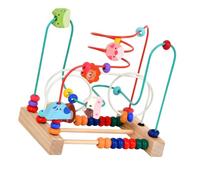 MERIGLARE Wooden Bead Maze Toy, Circular Educational Toy, Preschool for Boys And Girls, Grasping Ability, Developing