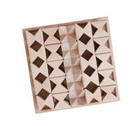 MERIGLARE Wooden Butterfly Block Unfinished Wood Building Blocks Set Stacking Toy for Kids, 25 Blocks