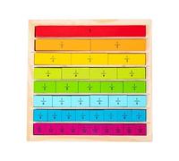 MERIGLARE Wooden Number Learning Rods Educational Toy Portable Math Game Gadget Fine Workmanship Mathematics Counting Toy, A