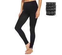 MERINNOVATION Merino Wool Base Layer Pants for Women - 100% Merino Wool Thermal Underwear Lite - Midweight Long Johns Bottom, Black Pant 165, S