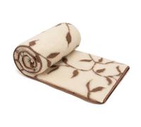 Merino Blanket 220x200 cm - Pure Blanket made of 100% Merino Sheep Wool - Warm and Natural Wool Throw - Weight 500g/m²