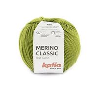 Merino Classic Katia Knitting Yarn, 100g 240m Khaki (90)