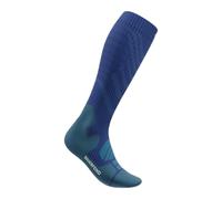 Bauerfeind Ocean Blue Merino Compression Socks for Enhanced Running Performance