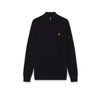 Merino cotton 1/4 zip jumper Lyle & Scott Noir S