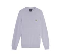 Lyle & Scott Cotton Merino Crew Neck Jumper Ash Lilac size M | Sweaters Outlet | Men | Purple M