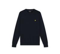 Merino cotton round-neck sweater Lyle & Scott Bleu S