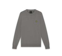 Merino cotton round-neck sweater Lyle & Scott Gris XL
