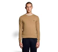 Merino cotton round-neck sweater Lyle & Scott Jaune XL