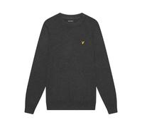Merino cotton round-neck sweater Lyle & Scott Noir XS