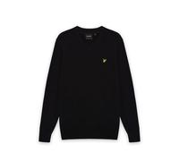 Merino cotton v-neck sweater Lyle & Scott Noir S