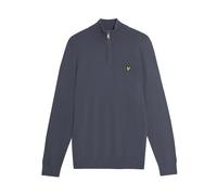 Lyle & Scott Cotton Merino 1/4 Zip Jumper (UK, Alpha, L, Regular, Regular, Graystone)