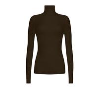 Merino Fine Rib Top Long Sleeves - female - Wolford - Turtlenecks - Brown - S - Knitwear S
