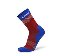 Lenz Think About Merino Nordic 2.0 Socks, red-blue, size 42 43 44 for Men