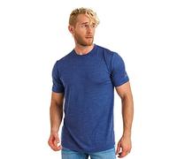 Merino tech. 100% Merino Short Sleeve Shirts Men, Henley T-Shirt Mens, Shirt with Pocket - Soft & Breathable (Medium, Windsor Blue)