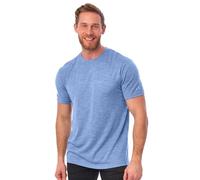 Merino tech. 100% Merino Short Sleeve Shirts Men, Henley T-Shirt Mens, Shirt with Pocket - Soft & Breathable (Large, Woodland Grey Blue)