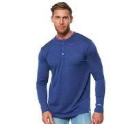 Merino.tech 100% Merino Wool Base Layer Men - 3 Collar Option | Henley, Round & V-Neck Style Options, Breathable, Naturally Odor-Resistant, Moisture-Wicking, Ideal for Everyday Use