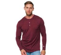 Merino.tech 100% Merino Wool Base Layer Men - 3 Collar Option | Henley, Round & V-Neck Style Options, Breathable, Naturally Odor-Resistant, Moisture-Wicking, Ideal for Everyday Use