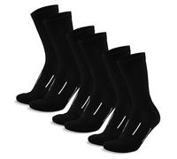 Merino.tech 3 Pairs Merino Wool Socks Mens and Womens - Merino Wool Hiking Socks Crew Style (Jet Black Pack of 3)