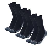 Merino.tech 3 Pairs Merino Wool Socks Mens and Womens - Merino Wool Hiking Socks Crew Style (Navy Pack of 3)