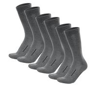Merino.tech 3 Pairs Merino Wool Socks Mens and Womens - Merino Wool Hiking Socks Crew Style (Steel Grey Pack of 3)