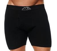 Merino.tech Merino Wool Underwear Men - 100% Merino Wool Boxers for Men (Large, 1 Pack - 190 Black Coal)