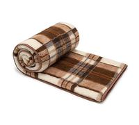 Merino Wool Blanket 180x200 cm - Pure Blanket made of 100% Merino Sheep Wool - Warm and Natural Wool Throw - Weight 500g/m² - Breathable Material
