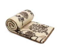 Merino Wool Blanket 220x200 cm - Pure Blanket made of 100% Merino Sheep Wool - Warm and Natural Wool Throw - Weight 500g/m²
