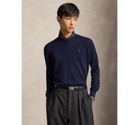 Merino Wool Crew Neck Jumper Navy Blue