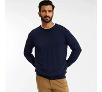 Merino Wool Jumper Signature BASTIEN Dark Navy Blue