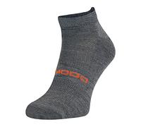 Merino Wool Running Socks | Comodo | Lightweight Cushioned Ankle Sport Socks for Men & Women (3-5, Dark Grey)