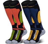 Merino Wool Ski Socks, Cold Weather Knee-High Thermal Socks for Winter, Snow, Snowboarding, Hiking