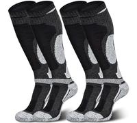 Merino Wool Ski Socks, Cold Weather Knee-High Thermal Socks for Winter, Snow, Snowboarding, Hiking
