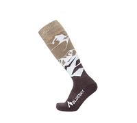 Merino Wool Ski Socks, Warm Socks for Skiing, Snowboarding, Hiking, Over The Calf, Non-Slip Cuff, for Men & Women, Sportsman, Pea Green Small