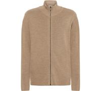 Merino Zip-Up Cardigan KnowledgeCotton Apparel Blanc S