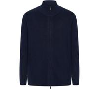 Merino Zip-Up Cardigan KnowledgeCotton Apparel Bleu S
