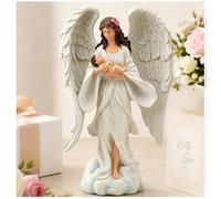 MeritMode Guardian Angel With Baby, New Mum Keepsake, Baptism Present
