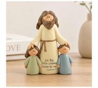 MeritMode Jesus Statue With Children, Matthew 19:14 Holy Communion Gift