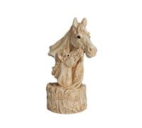 MeritMode Mother and Foal Horse Figurine, White Resin Horse Sculpture for Home Decor, Small Tabletop Horses Statue for Horses Lovers, Gift for Animal Figurine Collectors, 4 Inch