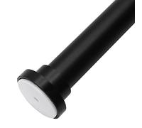 Meriville 1-inch Diameter Metal Spring Tension Rod, Adjustable Length 30-inch to 52-inch, Black