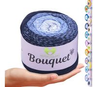 MeriWoolArt Bouquet Cotton Yarn - 100% Cotton Yarn - Crochet Yarn & Knitting Yarn Multicoloured - 250 g, 500 m - Ideal for Cloths, Baby Blankets, Amigurumi, Summer Clothing & Home Accessories 717