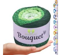 MeriWoolArt Bouquet Cotton Yarn - 100% Cotton Yarn - Crochet Yarn & Knitting Yarn Multicoloured - 250 g, 500 m - Ideal for Cloths, Baby Blankets, Amigurumi, Summer Clothing & Home Accessories 720