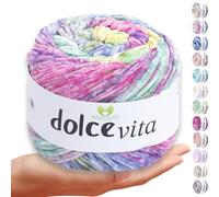 MeriWoolArt Chenille Wool (Velvet Yarn) for Knitting & Crocheting - 150g (260m) - 100% Polyester Fleece Yarn - Ideal as Amigurumi Yarn for Pillows, Blankets, Pet Bed & DIY Gifts