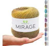MeriWoolArt Knitting Yarn Made of 20% Merino Virgin Wool & 80% Acrylic 150 g (500 m) - Yarn for Knitting & Crocheting - Soft All-Round Yarn for Sweaters, Scarves, Cloths & Accessories - Multicoloured