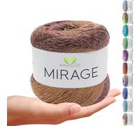 MeriWoolArt Knitting Yarn Made of 20% Merino Virgin Wool & 80% Acrylic 150 g (500 m) - Yarn for Knitting & Crocheting - Soft All-Round Yarn for Sweaters, Scarves, Cloths & Accessories - Multicoloured