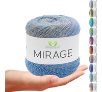 MeriWoolArt Knitting Yarn Made of 20% Merino Virgin Wool & 80% Acrylic 150 g (500 m) - Yarn for Knitting & Crocheting - Soft All-Round Yarn for Sweaters, Scarves, Cloths & Accessories - Multicoloured