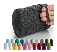 MeriWoolArt Natural Cotton Yarn for Arts, Textile Thread 10 mm, 150 m Macrame Cotton Crochet Thread for DIY Macrame Wall Decoration, Soft Cotton Rope for Dream Catcher