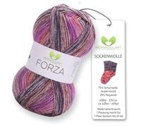 MeriWoolArt® Sock Wool 4-Ply - 100 g Merino Wool Yarn for Knitting & Crocheting, 75% Virgin Wool (Superwash), 25% Polyamide, 420 m - Ideal for Socks for Men and Women, Sweaters & Cardigans 2601